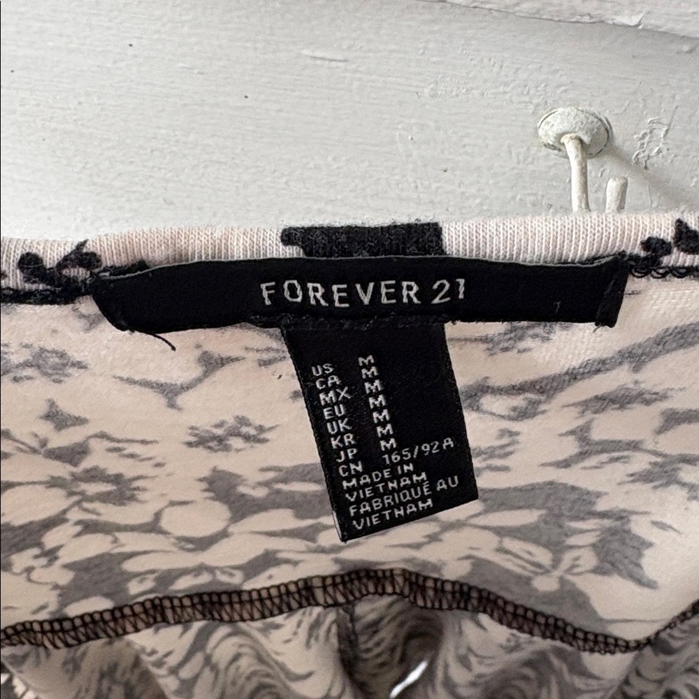 Forever 21 Black and White Floral Mini Dress - Picture 2 of 3
